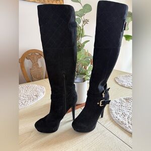Guess Black Heeled Boots